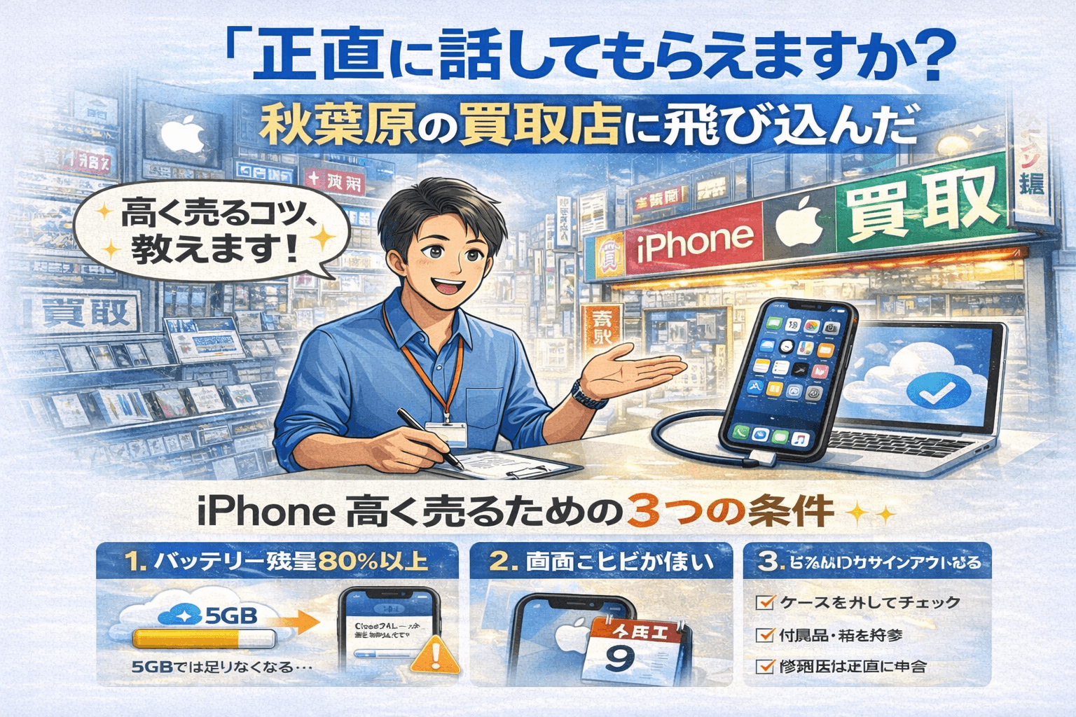 秋葉原のiPhone買取専門店に突撃取材|プロが明かす「高く売れるiPhone」の条件
