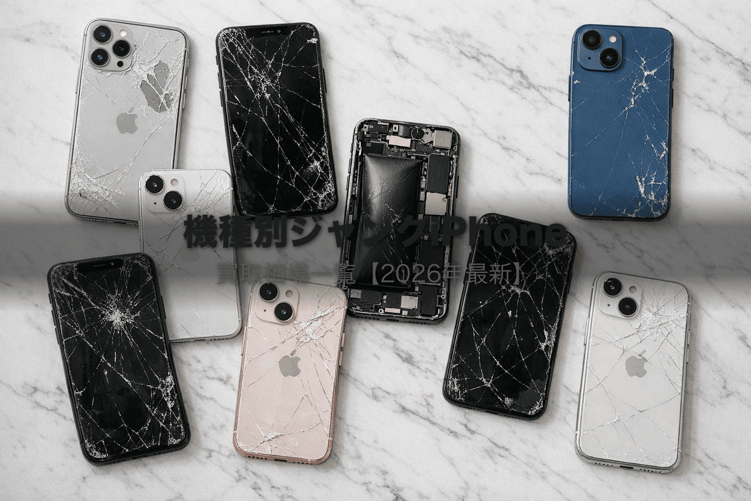【2026年最新】機種別ジャンクiPhone買取相場一覧|実績データで徹底比較