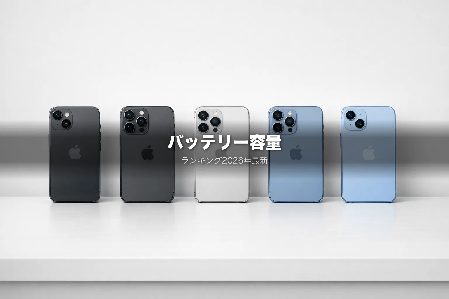 iPhoneバッテリー容量ランキング|Proより通常モデルが大きい理由