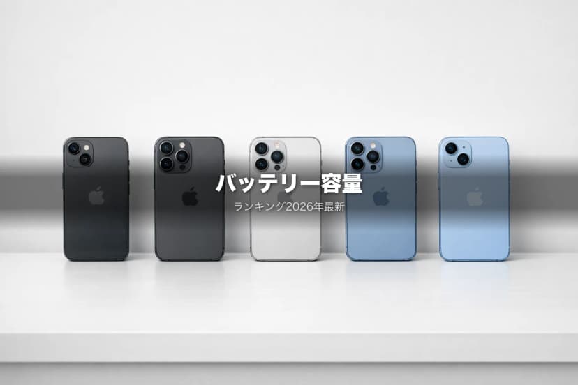 iPhoneバッテリー容量ランキング|Proより通常モデルが大きい理由