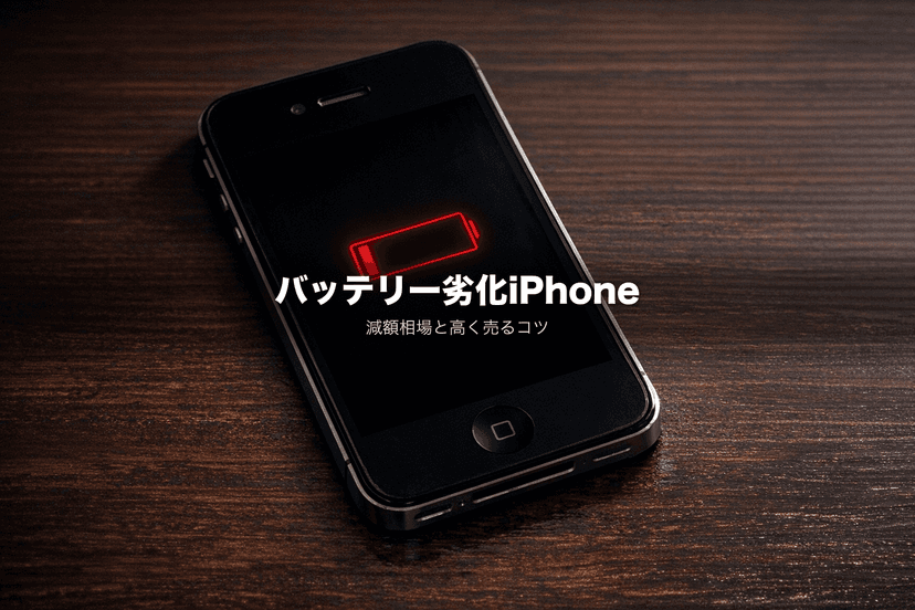バッテリー劣化したiPhoneは買取できる?減額相場と高く売るコツ【2026年版】