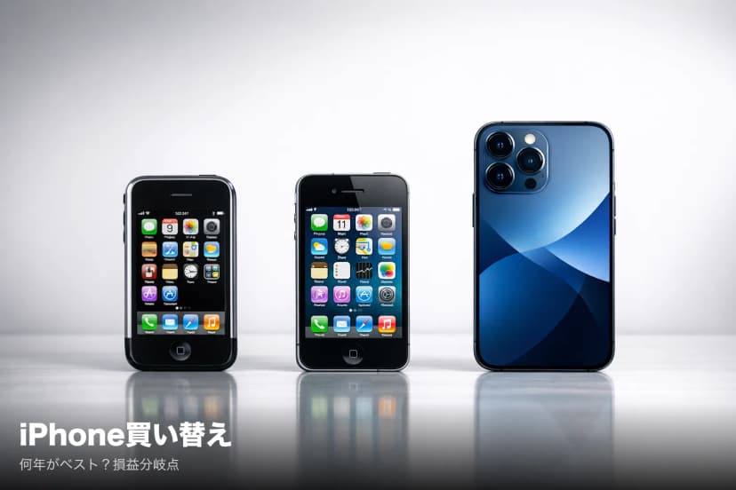 iPhone買い替えは何年目がベスト?1年vs2年vs3年の年間コストを実額比較