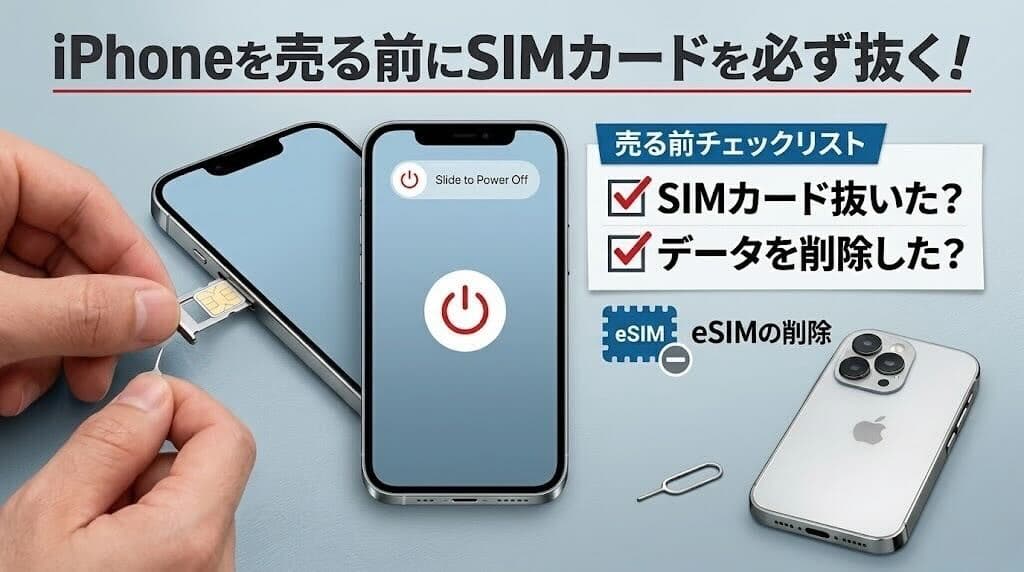 iPhone売る前にSIMカードは抜くべき?注意点まとめ