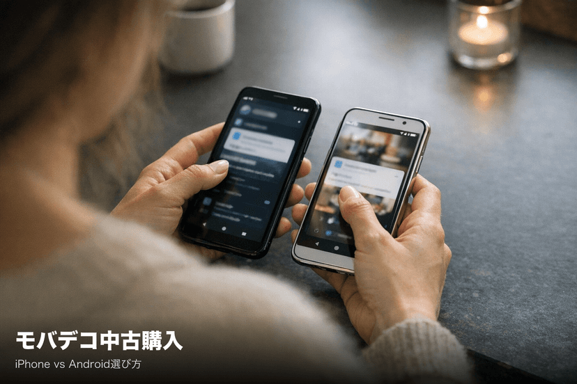 モバデコで中古スマホ購入相談|店員さんに聞いたiPhone vs Android選び方