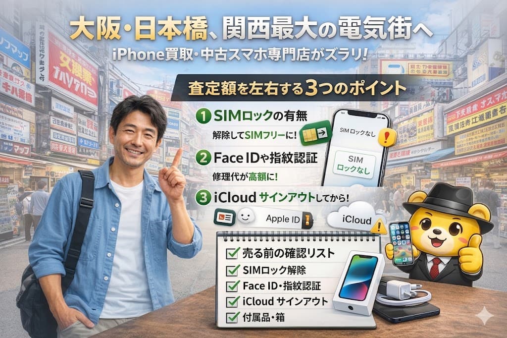 大阪・日本橋の中古スマホ店を取材|査定額を左右する「意外な3つのポイント」